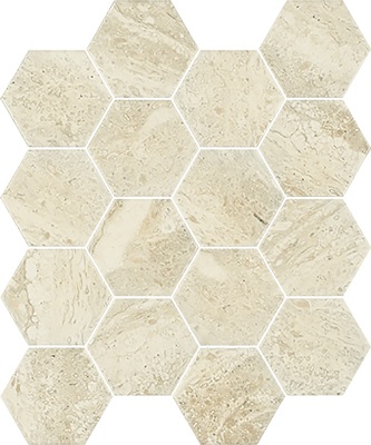 Sunlight Stone Beige Mozaika Prasowana Hexagon 220x255 (CP)