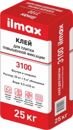 Клей для плитки ilmax 3100 unifix (25 кг)